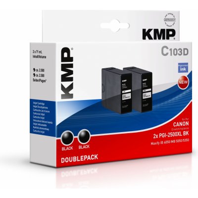 KMP Canon PGI-2500XL BK Multipack - kompatibilní