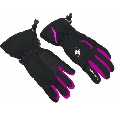 Blizzard rider junior ski gloves black pink