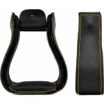 Lakota Westernové třmeny kožené černá – Zboží Dáma