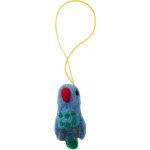 Klippan Švédsko Plstěná dekorace Parrot papoušek 6 x 3 cm – Hledejceny.cz