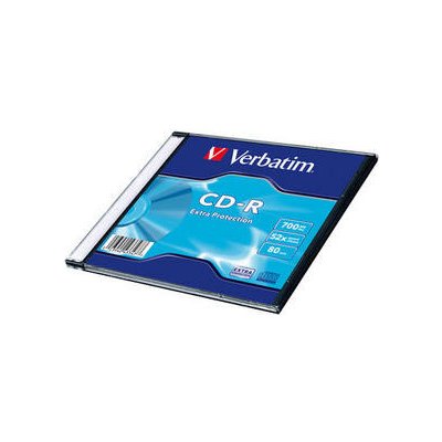 VERBATIM CD-R 700MB, 52 Extra Prot. Slim Box - 43347
