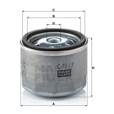 MANN FILTER Vzduchový filtr C 77/7 – Hledejceny.cz