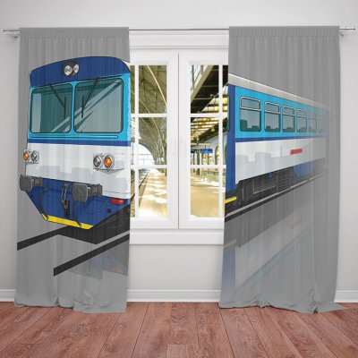 IMPAR Závěsy 810 modrá (Rozměr : 140x250, Materiál: Blackout) – Hledejceny.cz