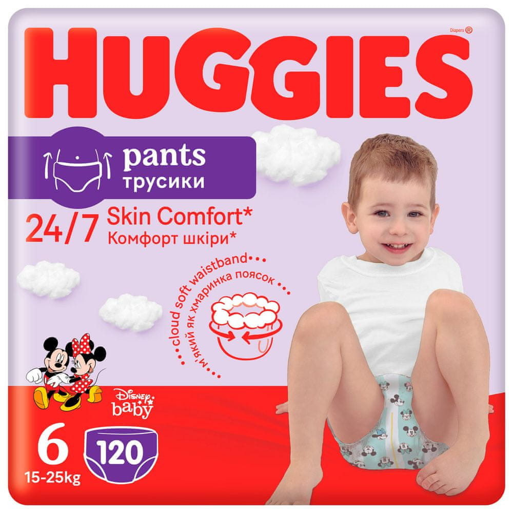 Huggies Pants Jumbo 6 15-25 kg 4 x 30 ks 120 ks