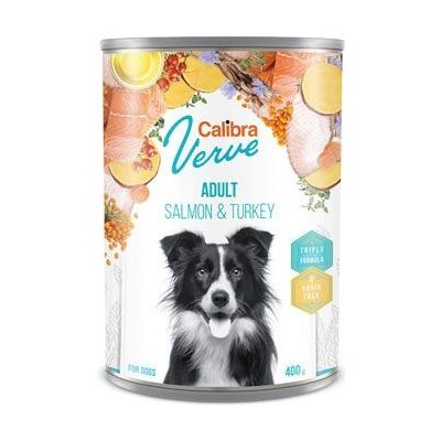 Calibra Dog Verve GF Adult Salmon&Turkey 400 g – Zbozi.Blesk.cz