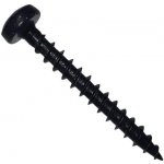 Vrut univerzální půlkulatá hlava pozidriv zinek černý 4,0x20, 25 ks – Hledejceny.cz