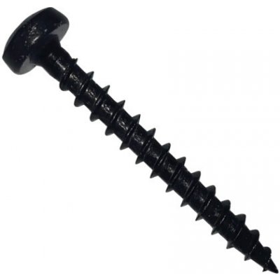 Vrut univerzální půlkulatá hlava pozidriv zinek černý 4,0x20, 25 ks – Hledejceny.cz