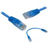 síťový kabel Lexton 371208361B UTP, patch, RJ45 CAT5E, 0,25m, modrý