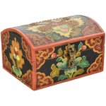 Sanu Babu dřevěná šperkovnice ručně malovaná buddhistické motivy – Zboží Mobilmania