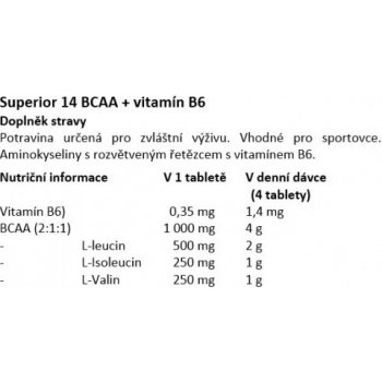 Superior 14 BCAA + B6 120 tablet
