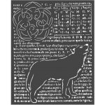 Stamperia Plastová šablona 20x25 cm Artic Antarctic Stencil vlk – Zboží Mobilmania