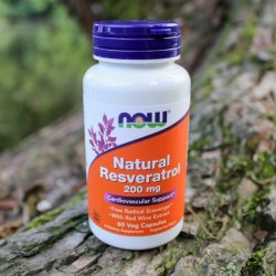 Now Foods Resveratrol 200 mg x 60 rostlinných kapslí