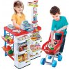 iMex Toys Dětský supermarket s nákupním košíkem červený 668-05