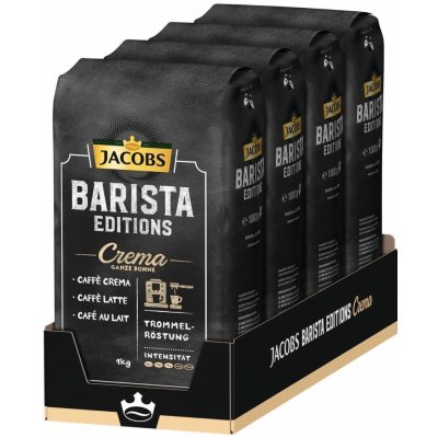 Jacobs Barista Caffe Crema káva 4 x 1 kg – Zboží Mobilmania
