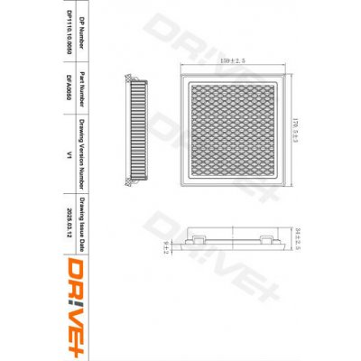 Vzduchový filtr Dr!ve+ DP1110.10.0050 – Hledejceny.cz