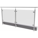 UMAKOV Skleněné zábradlí, 2786x1000mm, BR - sada pro montáž A-ZGBR100-2786 – HobbyKompas.cz