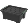 Úložný box Rotho Úložný box s víkem Evo Safe 11 L plast černý R92353