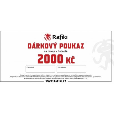 Dárkový poukaz 2000 Kč – Zboží Dáma