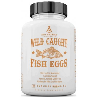 Ancestral Supplements, Wild Caught Fish Roe 180 kapslí