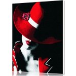 Vikpap 20 x 30 cm Dáma s červeným kloboukem – Zboží Mobilmania