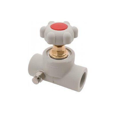 FV-Plast Ventil PPR přímý s výpustným ventilem 20 mm – Zboží Mobilmania