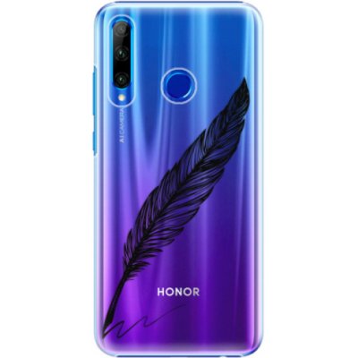 Pouzdro iSaprio - Writing By Feather Honor 20 Lite černé – Zboží Mobilmania