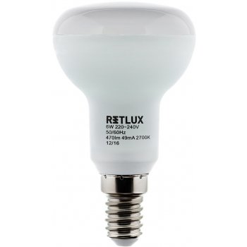 Retlux RLL 279 E14 R50 Spot 6W bílá teplá