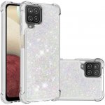 Pouzdro Glitter přesépací gelové Samsung Galaxy A12/M12 - stříbrné – Sleviste.cz