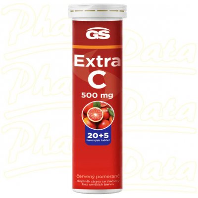 GS Extra C 500 citron eff. 20+5 tablet – Hledejceny.cz