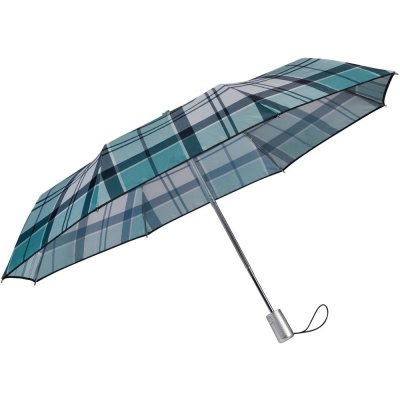 Samsonite skládací automatický deštník Alu Drop S Safe 3 zelený