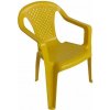 Dětský zahradní nábytek Progarden Židlička plastová dětská žlutá