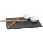 Excellent Sushi set porcelán břidlice bambus sada 7 ks – Zboží Dáma