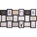 Fotorámeček na 18 fotek, 101x52 cm, černý SPRINGOS PANORAMA – Zboží Živě