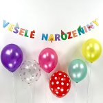 GIRLANDA Veselé narozeniny 80mm – Sleviste.cz