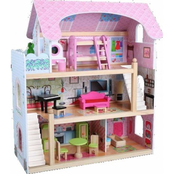  HM Studio Dům pro panenky 16 ks nábytku