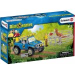 Schleich Dinosaurs Geländewagen mit Dino-Außenposten 41464 – Zboží Mobilmania