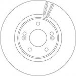Brzdový kotouč TRW DF6497S – Zboží Mobilmania