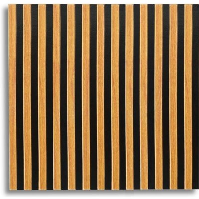 Impol Trade samolepící panely PE1 66,5 x 66,5 cm lamely hnědé 1ks – Sleviste.cz