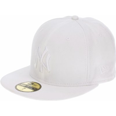 New Era 59F Basic White On White MLB New York Yankees White kšiltovka – Hledejceny.cz