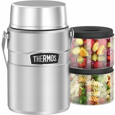 Thermos Termoska na jídlo se dvěma nádobami Stainless King 1390 ml stříbrná – Hledejceny.cz