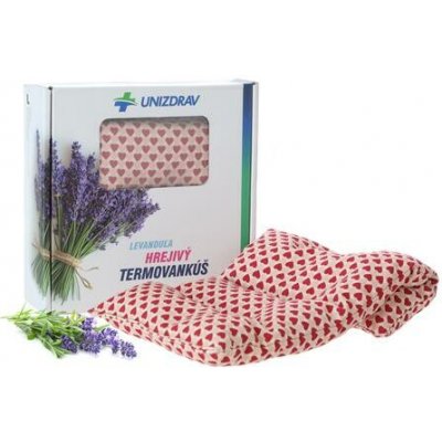 UNIZDRAV Hřejivý termo polštář Levandule Srdce – Zboží Dáma