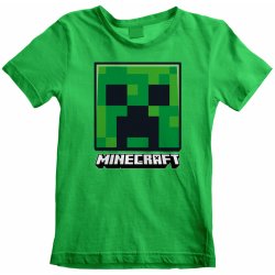 Dětské tričko OEM dětské tričko Minecraft: Creeper Face zelená bavlna