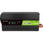 Green Cell PowerInverter LCD 12 V 500W/1000W čistá sinusoida – Sleviste.cz