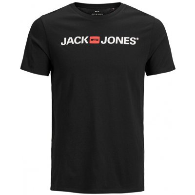 Jack & Jones pánské triko JJECORP 12137126 black – Zboží Mobilmania