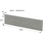 Best Parkan II Obrubník 100 x 20 x 5 cm přírodní beton 1 ks – HobbyKompas.cz