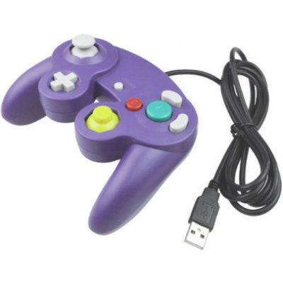 USB Gamecube kabelový ovladač pro PC - fialový – Zboží Živě