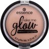 Pudr na tvář Essence make me GLOW zapečený rozjasňující pudr 10 It's glow time! 6,5 g