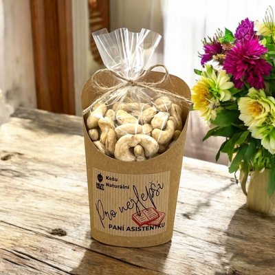 Nutworld Kešu natural v celofánku a kelímku pro paní asistentku 180 g – Hledejceny.cz