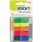 Samolepící záložky Stick'n by Hopax - 45 x 12 mm, neonový mix, 5 x 40 lístků – Hledejceny.cz