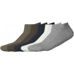 esmara Men s BIO bavlnou 5 párů bílá šedá zelená navy modrá – Zboží Mobilmania